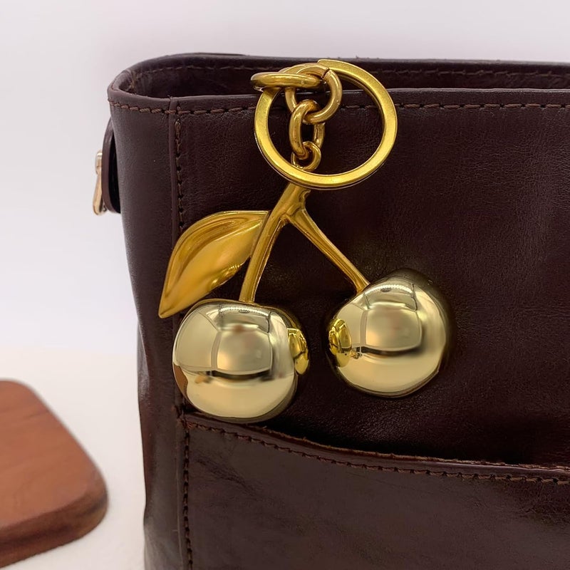 nylry Cherry Keychain & Bag Charm - Cute Cherry Accessories for Women - Gift - Image 3